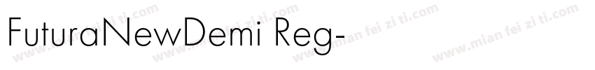 FuturaNewDemi Reg字体转换
